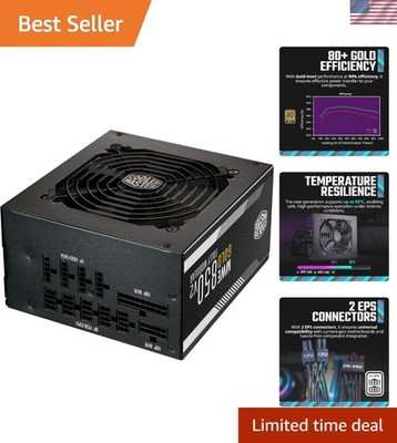 MWE Gold 850 V2 PSUs - 850W Modular Power Supply with 80+ Gold Certification