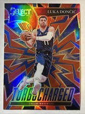 2021-22 Panini Select Turbocharged Red Prizm, Luka Doncic, Card #9
