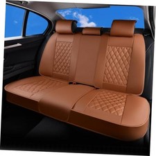 Back Seat Covers Universal Fit for Most Cars SUVs Trucks Compatible Rear Brown