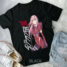 ZeroTwo Anime Manga Darling In The Franxx,2022 New Shirt Black