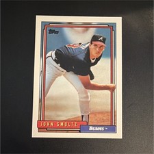 Topps 1992 John Smoltz #245 Atlanta Braves Baseball Sports Trading Card MLB