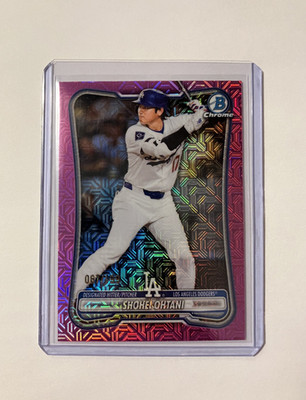 2026 Bowman Chrome Shohei Ohtani Pink Mojo Refractor 067/199 Dodgers