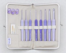 Tulip ETIMO Murasaki Crochet Hook Set Cushion Grip Knitting Tool Japan New