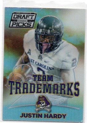 2015 Prizm Draft Picks Team Trademarks #27 Justin Hardy East Carolina    xx