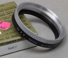 50mm Lens Thread to Series VII 7 TIFFEN FILTER HOLDER/ADAPTER w/RING NEW OS