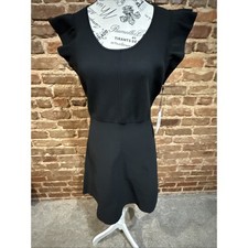 Victoria Beckham Collab W/Target VB-05 Sz L Black Ruffle Sleeveless A Line