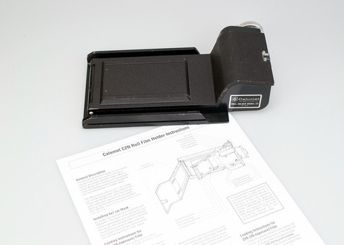 Calumet Model C2 6x7 120 Roll Film Back Holder for 4x5 Cameras- With Dark Slide
