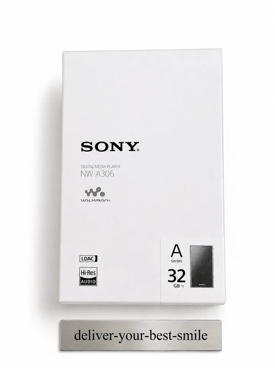 Lecteur audio Walkman Sony NW-A306 gris 32 Go haute résolution série A300 neu...
