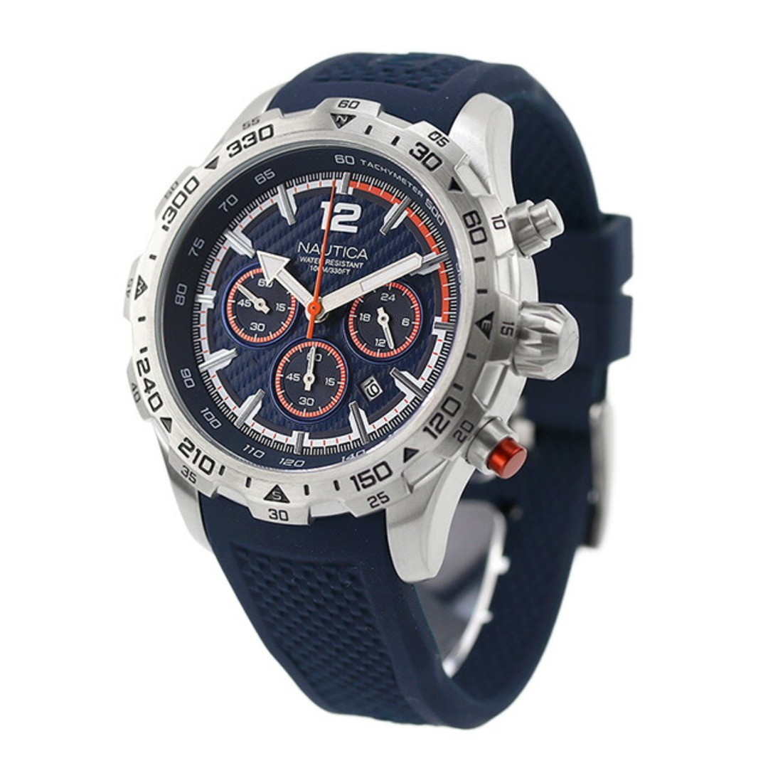 NAUTICA Men's Navy Quartz Watch NAPNSS406 Stainless Steel from