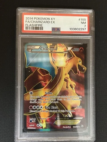 2014 Pokemon XY FA Charizard EX Flashfire #100/106 PSA 7 Near Mint NM