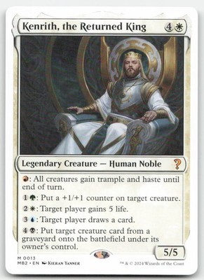Kenrith, the Returned King (White Border) 13 MB2 Mystery Booster 2 Magic MTG NM