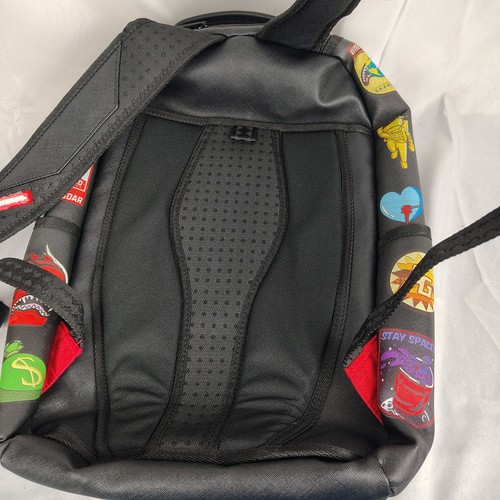 Sprayground Patches Journey Begins Backpack Black New - Picture 7 of 12