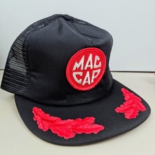 Vintage USA MADE Mac Tools Scrambled Eggs Patch Trucker Hat Snapback