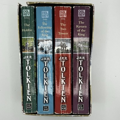 Lord of the Rings + The Hobbit Box Set 4 Books JRR Tolkien 1997 PB Complete set