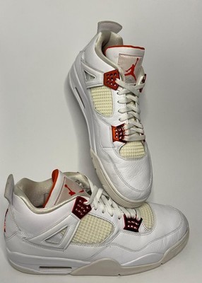 Nike Air Jordan 4 Retro Metallic Orange Größe 47 5 VNDS mit Originalkarton