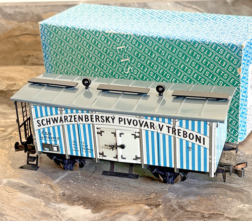 CG150: ETS 455 Spur O Weißblech CSD Serie Bierwagen "SCHWARZENBERSKY" 510301 | Condition: Used
