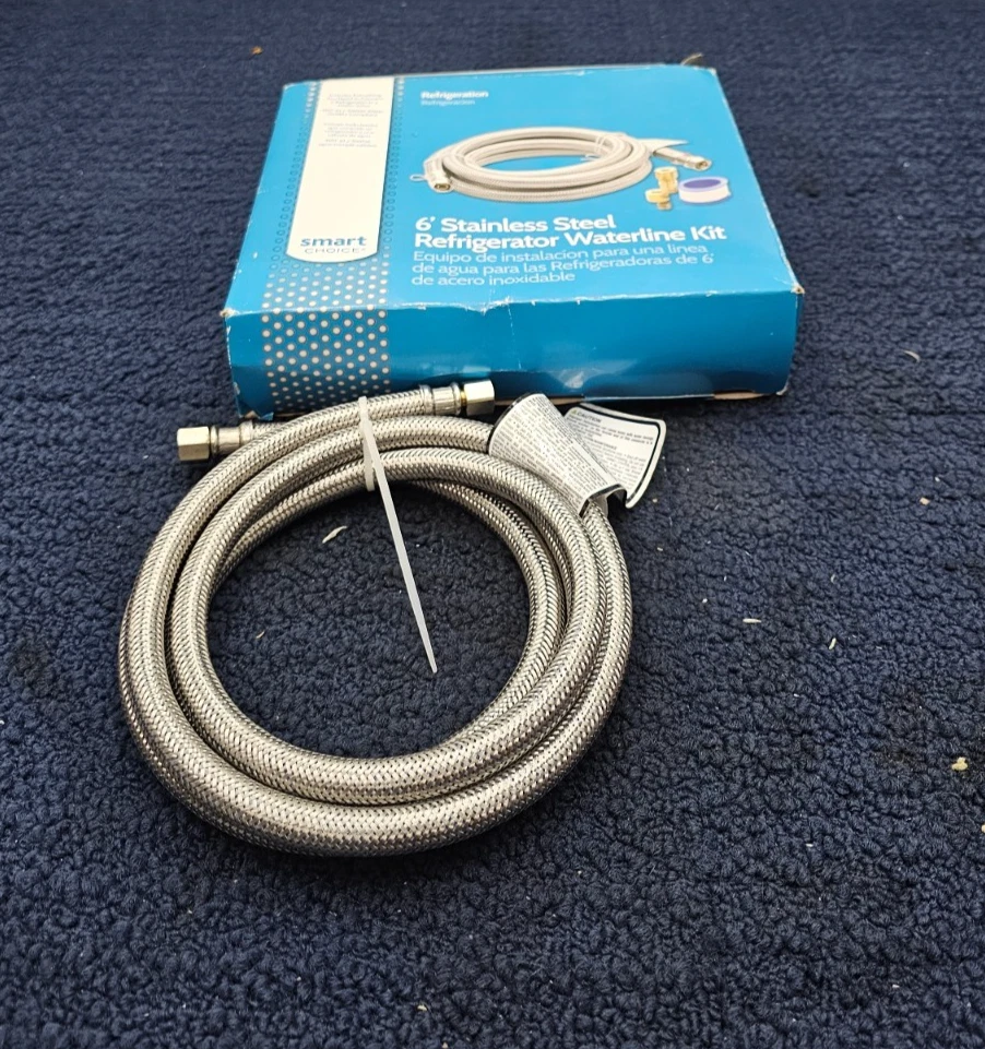 (QTY 3) Smart Choice 5304490728 6ft Stainless Steel Refrigerator Waterline Assy
Opens in a new windo