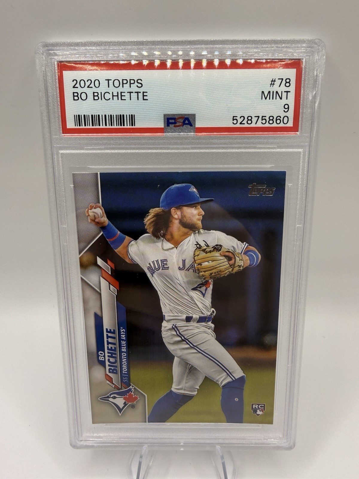 2020 Topps -  Bo Bichette #78 (RC) PSA 9 Mint