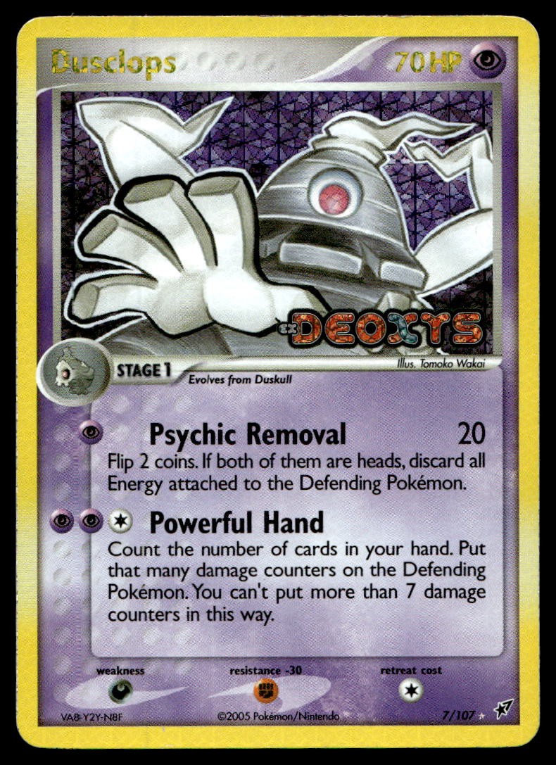 Dusclops Deoxys Holo Rare 7/107 2005 Pokemon TCG