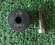 Tioga Bike Threadless Headset Top Cap With Bolt Black For 1 1/8" Headset