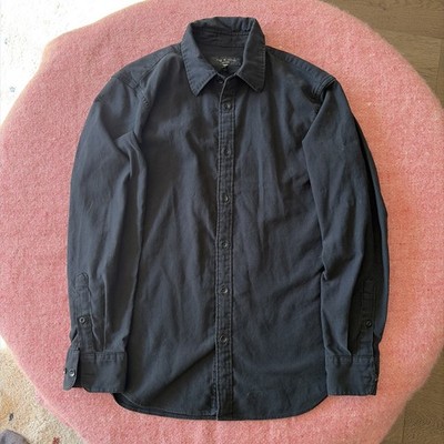 rag&bone Men s Finch Striped Cotton Gauze Corduroy Shirt Size S