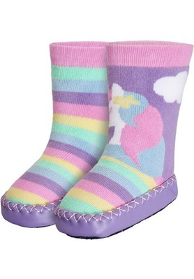 Playshoes Hüttenschuh Einhorn Kinder Mädchen bunt bis Gr. 29