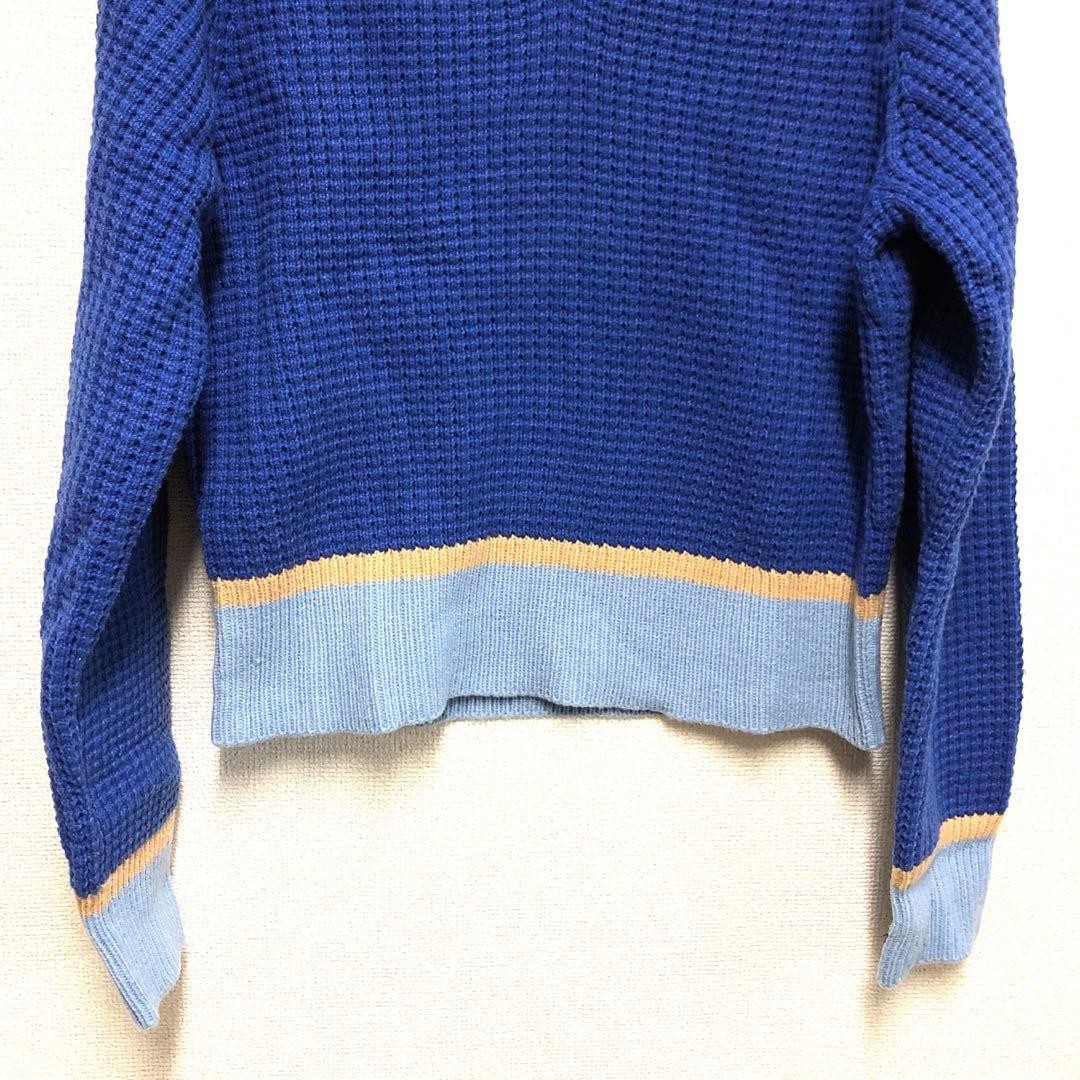UNIQLO MARNI Popcorn Knit V-Neck Sweater Blue XL Used thumbnail 6