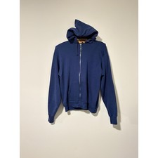 70s vintage healthknit zip up hoodie cotton poly blend size XL 443757