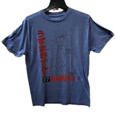 Naruto Kakashi Team 07 Anime Men's T-Shirt - NEW -Large