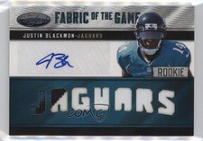 2012 Certified Die-Cut Team Name Signatures Prime 15/15 Justin Blackmon Auto 4g8