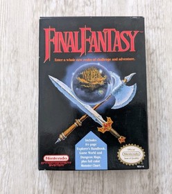Final Fantasy NES Nintendo Authentic Box, Manual & Sleeve Only - NICE Shape