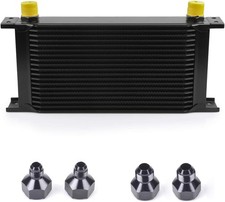 19 Row An10-10an Stacked Plate Oil Cooler With 6an 8an 19 With Adapters 19 Row An10-10an Stacked Plate Oil Cooler With 6an 8an 19 With Adapters