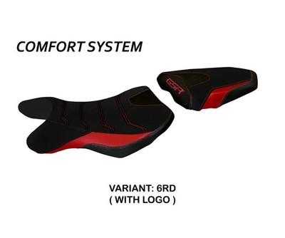 Seat saddle cover Siena 2 Comfort System Red TPZ SUZUKI GSR 750 2010 2017 vR