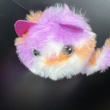 Pomsies Purple Orange Kitty Cat Interactive Pet Light Up Eyes Sound Plush