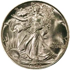 1943 BU GEM WALKING LIBERTY SILVER HALF DOLLAR UNC MS+++ B01