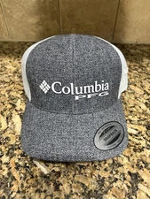 Columbia PFG Logo Mesh Snapback Hat Hook Side Patch Size: O/S Gray (New w/Tags)