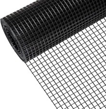 48" X 100' 1/2Inch Hardware Cloth, Black Vinyl Coated Chicken Wire Fence Galvani