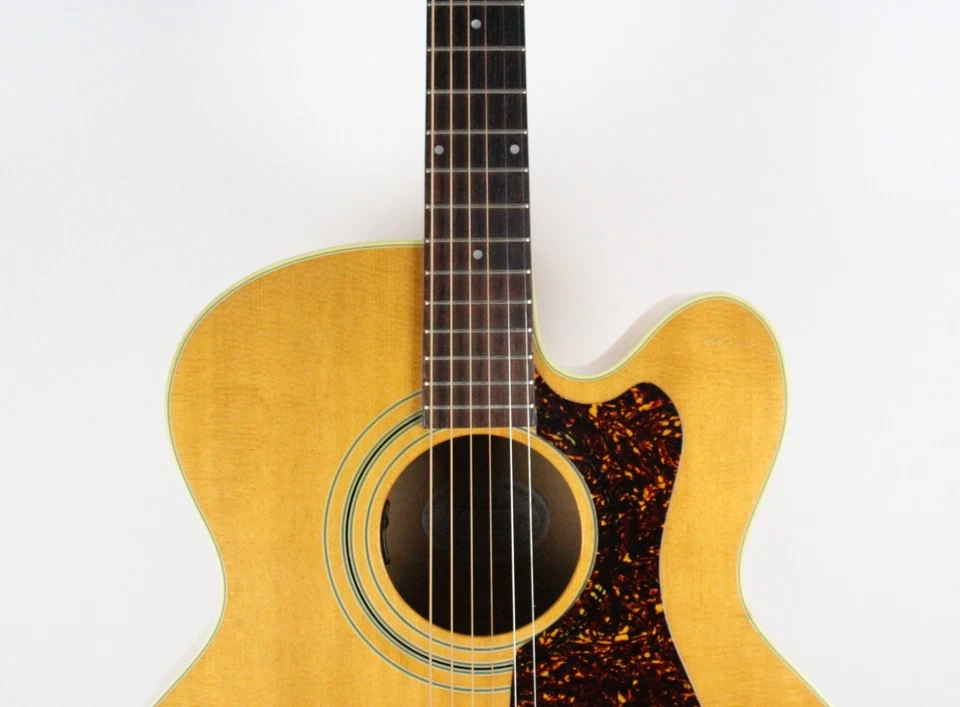 Guild JF-30C 1988 rubio jumbo corte acústico ~ parte posterior y laterales de arce ~ EE. UU. Foto 4 de 4