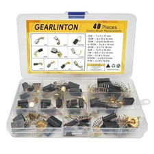 Electric Motor Carbon Brushes for Power Tools Repair Maintenance, Set of 40 PCS