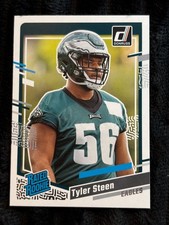 2023 Panini Donruss Tyler Steen Rated Rookie Football Trading Card Eagles No.384