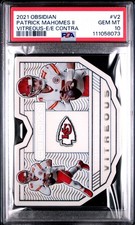 2021 Obsidian Patrick Mahomes II Vitreous-Contra #V2 PSA 10 POP 5!!!