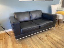 Ledersofa zweisitzig