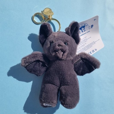 Build A Bear bewegliche Fledermaus Schlüsselanhänger Schlüsselring Plüsch Taschenanhänger 2026 Edition neu mit Etikett 