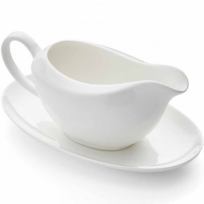 Royal Worcester Serendipity Sauciere und Ständer Fine Bone China