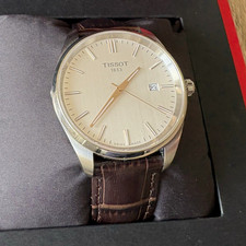 Tissot PR100 Quartz Brown Leather Watch. Used 2025 model.