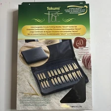 Takumi Bamboo Interchangeable Circular Knitting Needle Set New C7