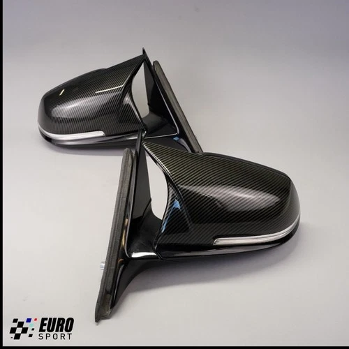 SET OF 2 LEFT & RIGHT SIDE VIEW DOOR MIRROR BMW F30 F31 OEM Shadow-Line 5-pin