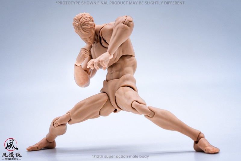 US Wind Toys 1/12 Flexible 6" Male Pale Muscle Action Figure Jointed Body &Head