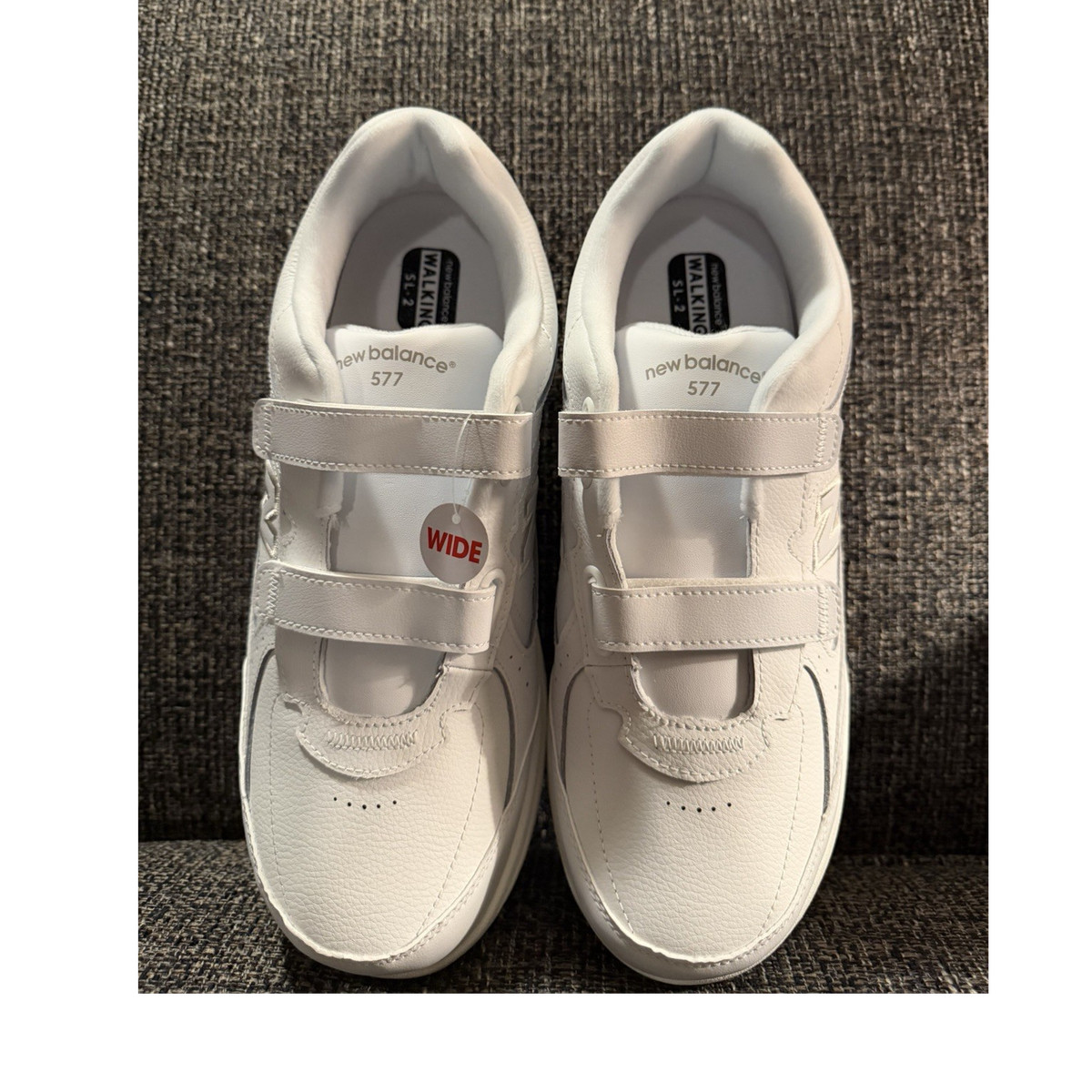 NEW NEW BALANCE men\'s walking 577 hook and loop walking shoes in white 577v1 - New Balance main image 4