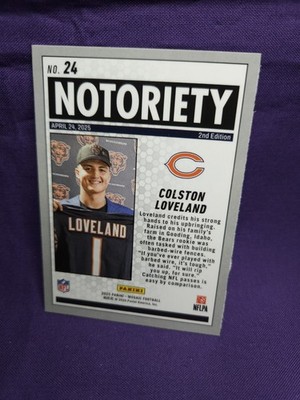 2025 Panini Mosaic - Notoriety Colston Loveland #24 (RC) | eBay